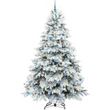 VidaXL Umestno božično drevo med 300 LED Zelena 240 cm PE in PVC Slike