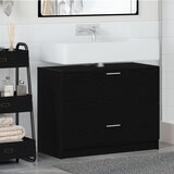 vidaXL ormar za sudoper Crni hrast Konstruirano drvo 78 x 37 x 59 cm Cijene