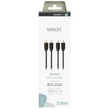 SINOX avdio kabel SXA04202 2 m 2 rca cinch m - 2 rca cinch m | Shoptok.si