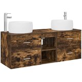  Set namještaja za kupaonicu 3 kom. Dimljeni hrast Smeđa 49.5 x 44.5 x 66 cm | shoptok.hr