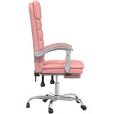  Masažni uredski naslonjač od umjetne kože ružičasti | shoptok.hr
