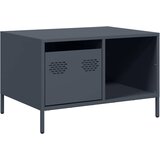 Maison Chic Klubska mizica - kavna mizica - Nizka mizica antracit 68,5x50x43,5 cm valjano jeklo, (21755290) | Shoptok.si