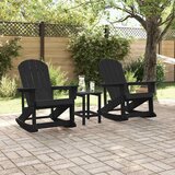  Adirondack ljuljačke 2 pcs Crna HDPE | Eponuda.com