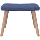  Stolica za opuštanje sa stolcem plava od tkanine | shoptok.hr