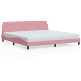  Okvir za krevet Dover ružičasti 200x200 cm baršunasti | shoptok.hr