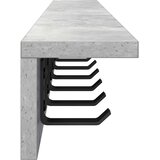  Vješalica za kapute na zidu Betonski sivi 100 x 10,5 x 10,5 cm | Eponuda.ba