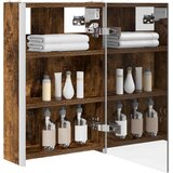  Kopalniška ogledalna omara Dimljeni oreh 33 x 11,5 x 50 cm, (5000233346) | Shoptok.si