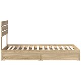 Krevet s od storage Sonoma hrast 90 x 200 cm Konstruirano drvo | shoptok.hr