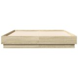  Okvir kreveta s LED svjetlima boja hrasta sonome 135 x 190 cm | shoptok.hr