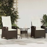  Vrtna stolica 2 pcs Smeđa i krem 56 x 60 x 112 cm - Smeđa i krem | shoptok.hr