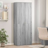 vidaXL Visoka komoda siva sonome 70x35x180 cm od konstruiranog drva | shoptok.hr