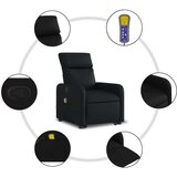 vidaXL Masažni naslonjač na podizanje od umjetne kože crni | shoptok.hr