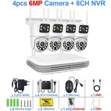 Oem Brezžični CCTV sistem, NVR za kanal, kamere z dvema objektivoma, nočni vid -8CH NVR in 4 Kamere -None, (5000137601) | Shoptok.si