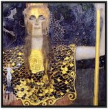  Slika - Gustav Klimt – Pallas Athene 40x40 U crnom drvenom okviru | shoptok.hr