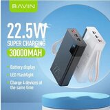 BAVIN Power bank 30000mAh 22.5W QC3.0 bela Cene
