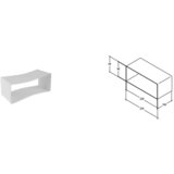 Siccabo spojka ploščate cevi za napo 220x90 mm 137146 | Shoptok.si