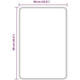 vidaXL Tirkizna Poliester 60 x 90 cm Prostirka za kupaonicu Pravokutna | shoptok.hr