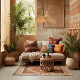  Immax 08289L - Luster na sajli SOMBRERO 1xE27/40W/230V prečnik 70 cm ratan | Eponuda.com