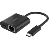 Connect USB-C Ethernet Adapter 100W PD black INC019btBK
