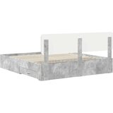  Konstrukcija postelje z vzglavjem Betonsko siva 180 x 200 cm, (5000103035) | Shoptok.si