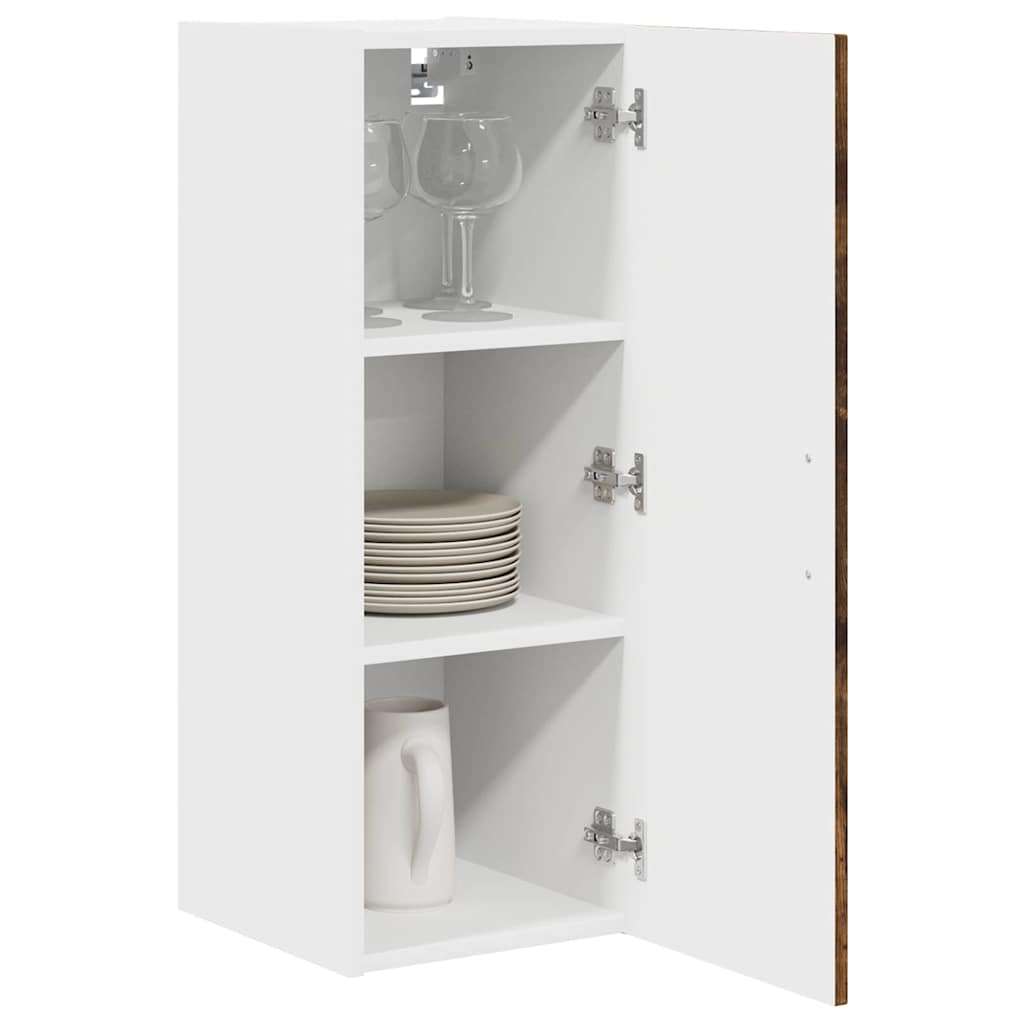  Zidni kuhinjski ormarić 2 pcs Dimljeni hrast 30 x 31 x 80 cm | shoptok.hr