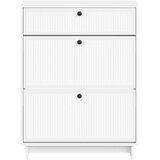  Ormar za cipele EDE 78 x 24 x 103 cm Konstruirano drvo Bijela - Bijela | shoptok.hr