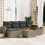  7-dijelni set vrtnih sofa sivi od poliratana | shoptok.hr
