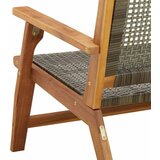  Vrtni namještaj 2 pcs Siva 67 x 78 x 73 cm Čvrsto drvo akacije | shoptok.hr