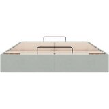 vidaXL Otomanski posteljni okvir brez vzmetnice Svetlo siva 140x200 cm | Shoptok.si