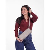 Vuch Clutch torbica Emeroo Intrecciato Beige, 13 x 28 cm Slike
