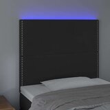  Posteljno vzglavje črno 80x5x118/128 cm žamet, (20938692) | Shoptok.si