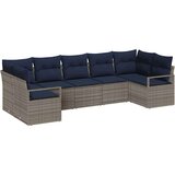  Kavčna garnitura z blazino 7 pcs Siva poli ratan, (5000153877) | Shoptok.si