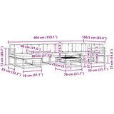  Set vanjskih sofa 8 pcs Bijela i krem | Shoptok.si