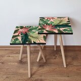 Hanah home 2Shp203 - green greensalmonclaret red nesting table (2 pieces) | ePonuda.com