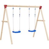  Gugalnica z vrvmi 2 kosa modra 37x15 cm polieten, (20795267) Cene