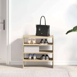 vidaXL Regal za čevlje 2 kosa zložljiva son. hrast 60x30x30,5 cm | Shoptok.si