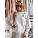 DStreet Bluza damska oversize z haftem CHERSOFT szara | Shoptok.si