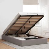 Maison Chic Otomanski Posteljni okvir - Dvoposteljna postelja - Zakonska postelja brez vzmetnice taupe 120x200 cm blago-J542, (21768235) | Shoptok.si