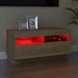 TV ormarić s LED svjetlima boja hrasta sonome 80x35x40 cm | shoptok.hr