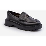 VINCEZA Girls' Loafer Moccasins with Ornament Black Elvilda | Shoptok.si