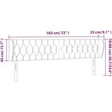  Uzglavlje s ušima krem 183x23x78/88 cm od tkanine | shoptok.hr