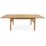 Woodman Raztegljiva jedilna miza z dodatno ploščo v hrastovem dekorju 90x180 cm Curved – | Shoptok.si