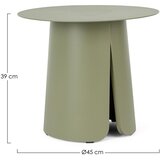 BIZZOTTO Okrugao vrtni stolić aluminijski ø 45 cm Bryan – | shoptok.hr