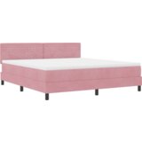 Box Spring postelja z vzmetnico Roza Super King Žamet, (22051402) | Shoptok.si