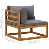  Modularne kutne sofe s jastucima 2 kom tamnosive | shoptok.hr