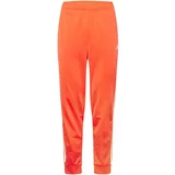 ADIDAS SPORTSWEAR Sportske hlače 'Essentials Warm-Up Tapered 3-Stripes' narančasto crvena / bijela