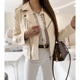 Gemre White faux leather biker jacket Tricia | Shoptok.si