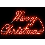 vidaXL Božični znak med 216 LED Rdeča 99 x 55 x 13 cm elezo | Shoptok.si