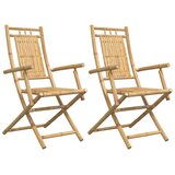  Sklopive vrtne stolice 2 kom 53 x 66 x 99 cm od bambusa | shoptok.hr