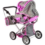 Kolica za lutke + torba 2u1 Stars - sivi | shoptok.hr